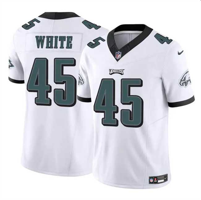 Men & Women & Youth Philadelphia Eagles #45 Devin White White 2023 F.U.S.E Vapor Untouchable Limited Stitched Jersey